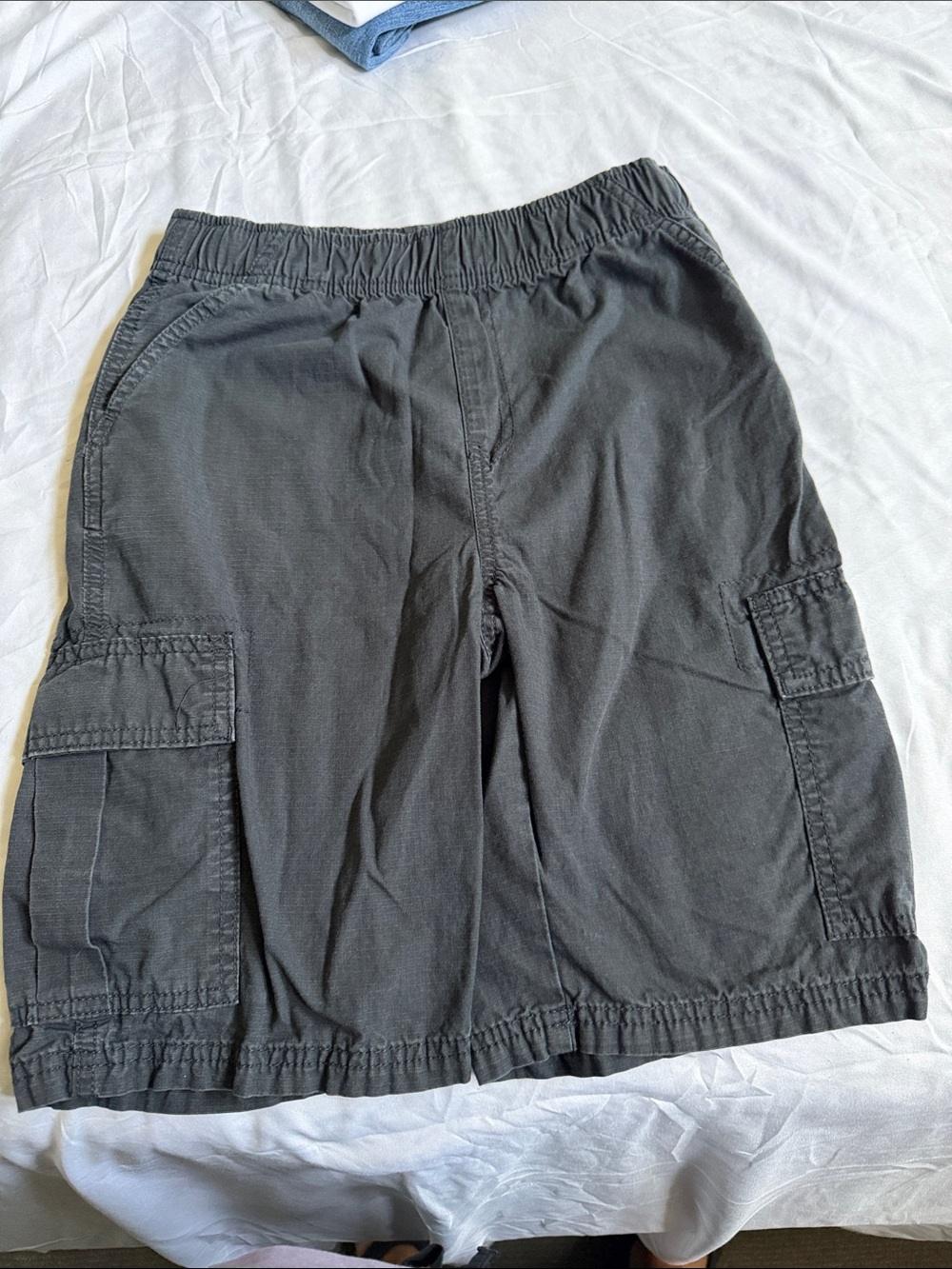 The Children's Place Black Cargo Shorts with Elastic Waist
